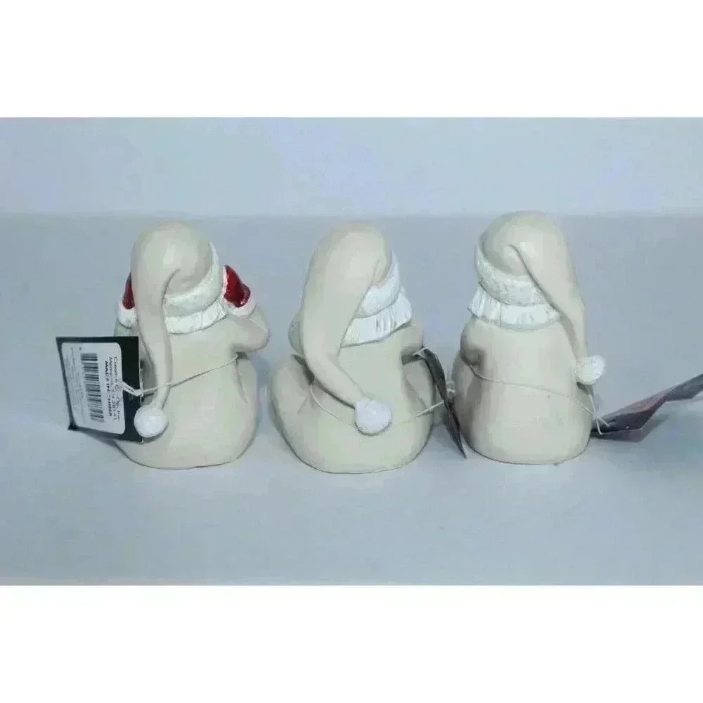 Creativeco-op Set of 3 Vintage Santas, Whimsical,‎ Farmhouse BOHO Decor 3 